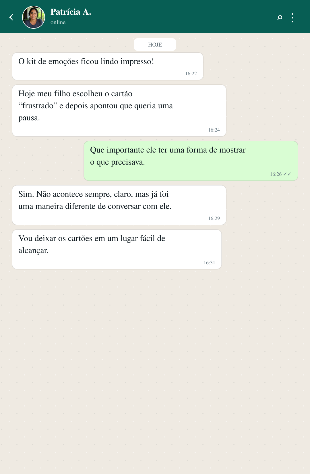 Depoimento no WhatsApp 4
