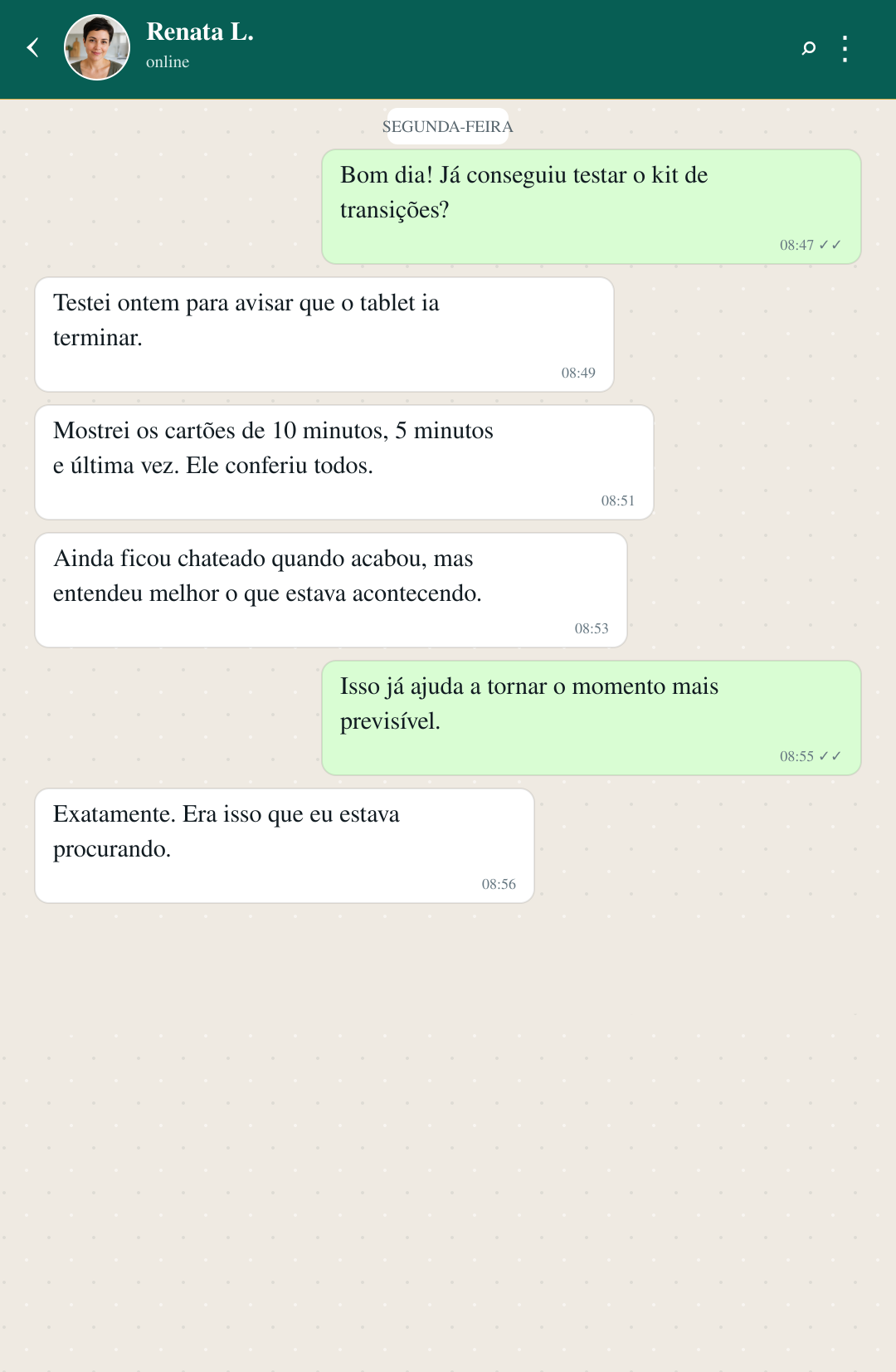 Depoimento no WhatsApp 5