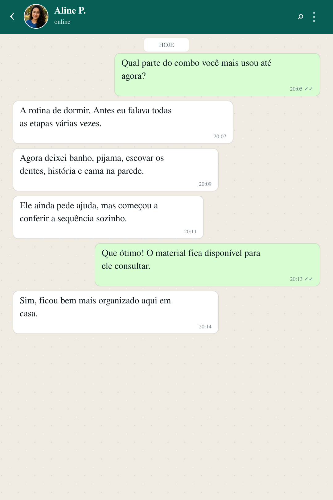 Depoimento no WhatsApp 7