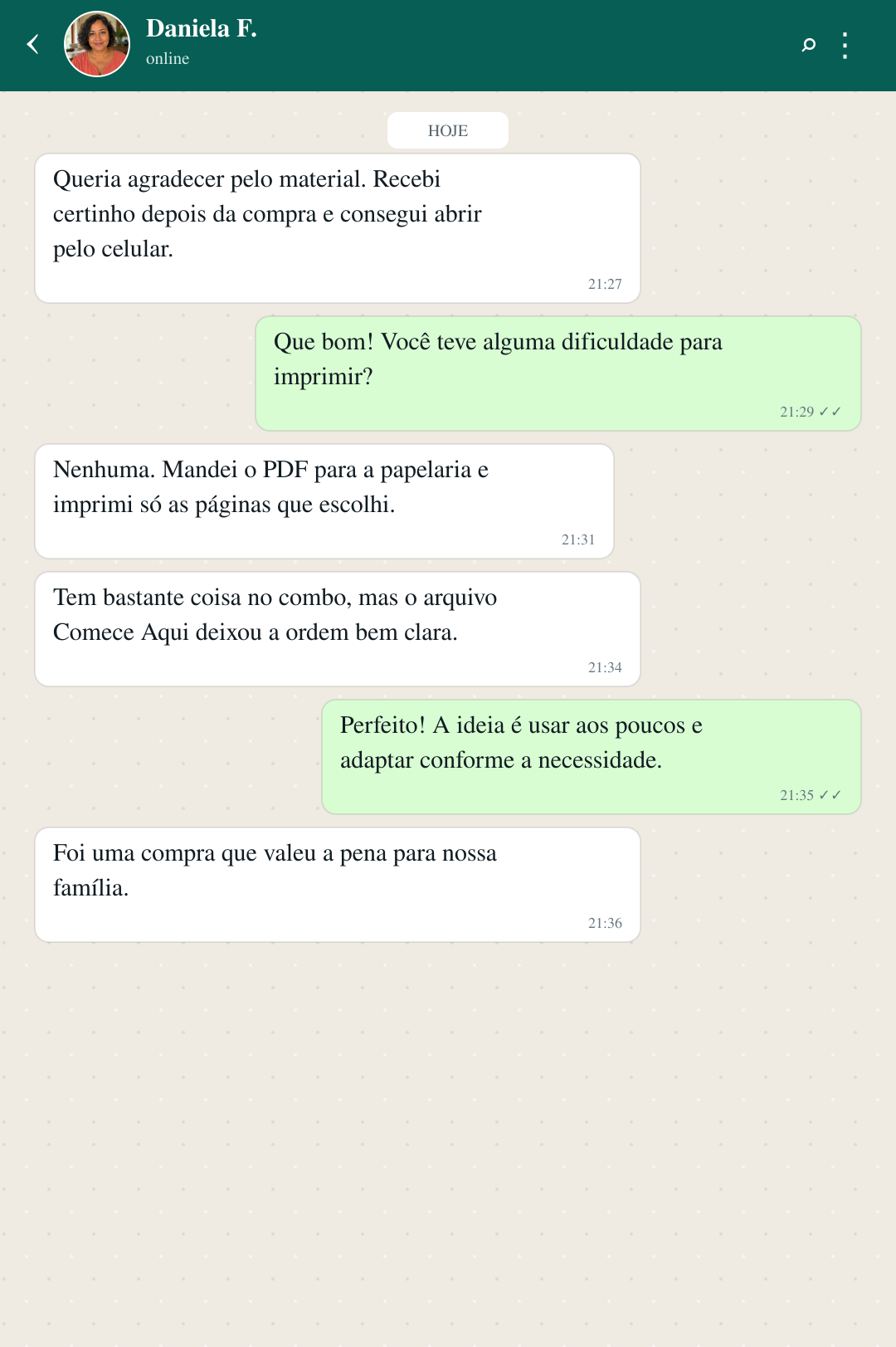 Depoimento no WhatsApp 10